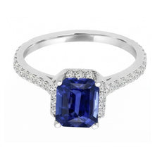 natural emerald sapphire 4ct ring side angle
