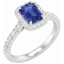 natural emerald sapphire 3ct ring side angle