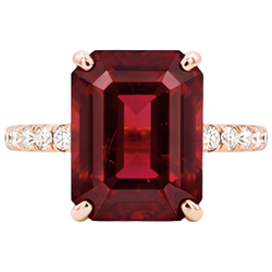 Natural Ruby Ring 11.25ct - Rose Gold 14K