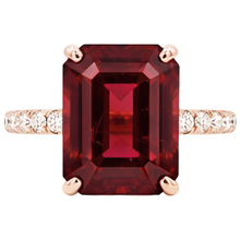 natural round ruby 11.25ct ring front view