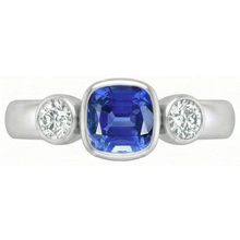 natural emerald sapphire 1.50ct watch side angle