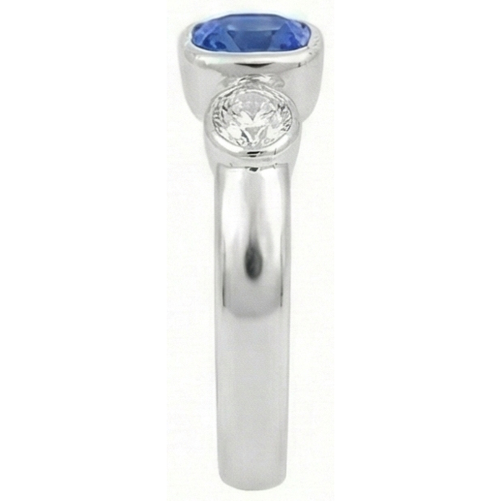 natural emerald sapphire 1.50ct watch top view