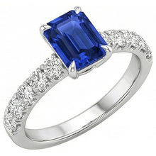 natural emerald sapphire 4.25ct ring side angle