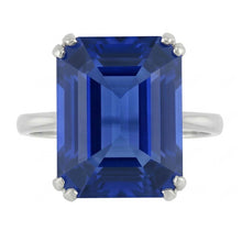 natural emerald sapphire 2.50ct ring front view