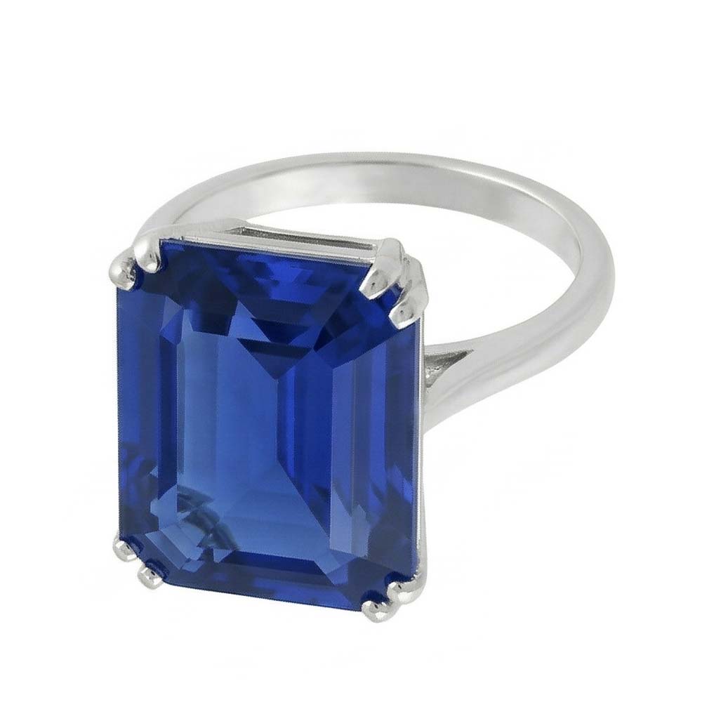 natural emerald sapphire 2.50ct ring side angle