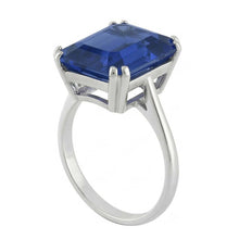 natural emerald sapphire 2.50ct ring top view