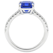 natural emerald sapphire 4ct ring side angle