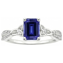 Emerald Sri Lankan Sapphire Natural Earth Mined Diamond Wedding Ring 3 Carats New