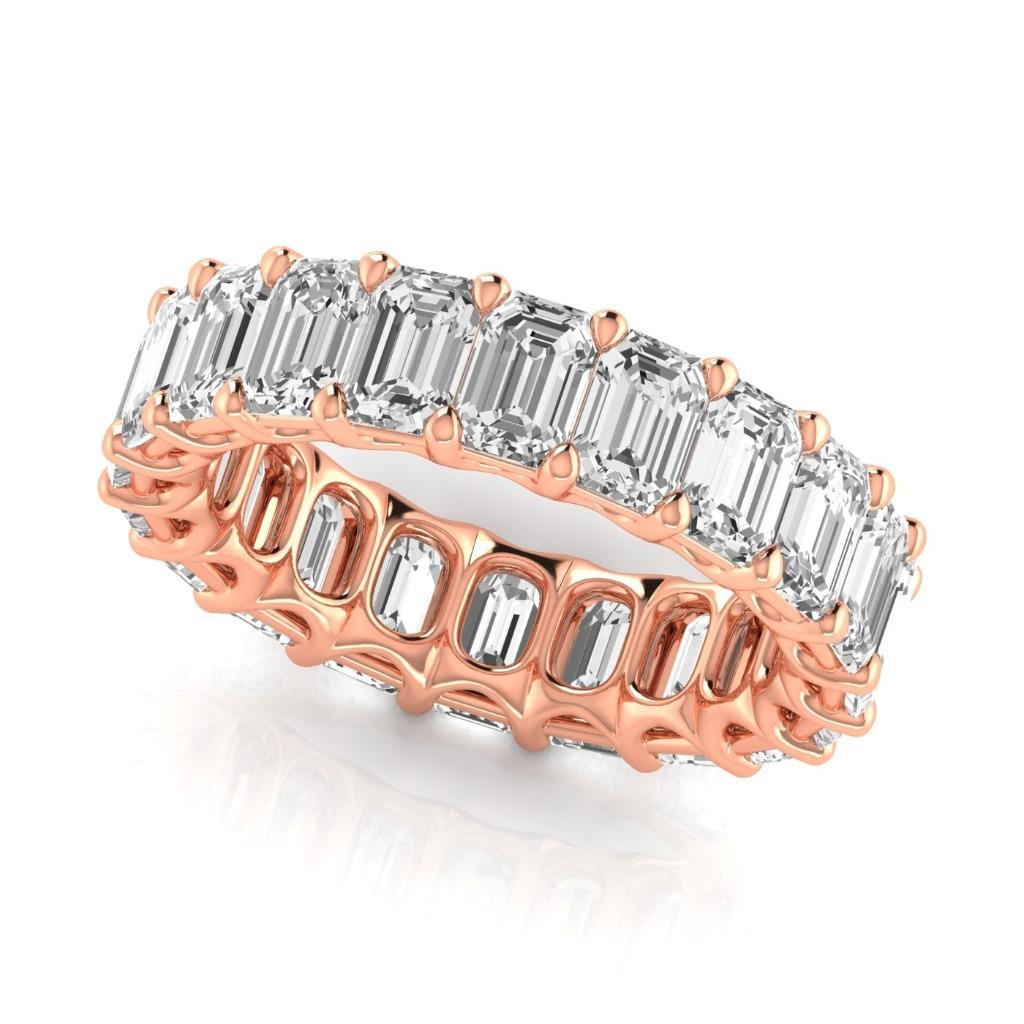 Luxurious Eternity Band 6.60 ct – side view