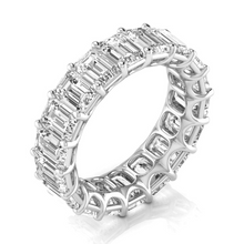 Eternity Band 14K White Gold with Diamond – side view