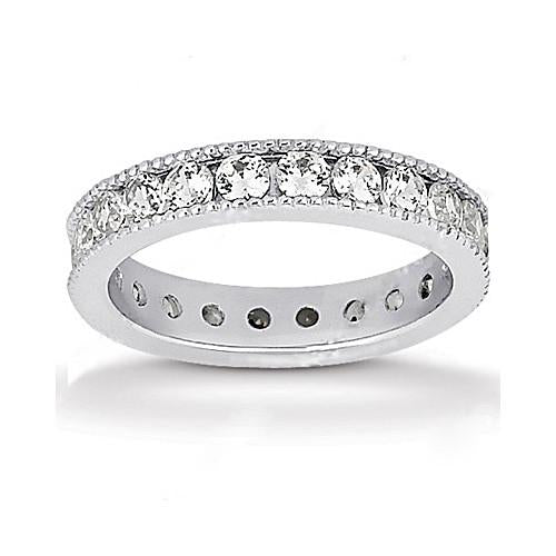 Engagement Band 2.10 Ct. Round Real Diamonds New Jewelry