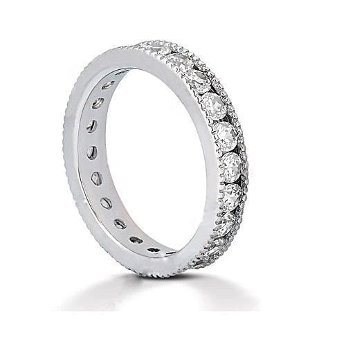 Engagement Band 2.10 Ct. Round Real Diamonds New Jewelry