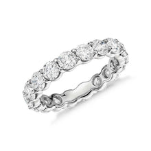 Engagement Band 3.60 Carats Round Real Diamonds White Gold 14K