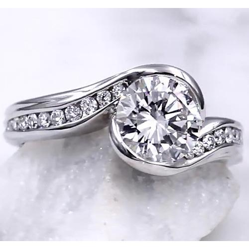 Engagement Ring 2.75 Carats Setting Women Natural Jewelry
