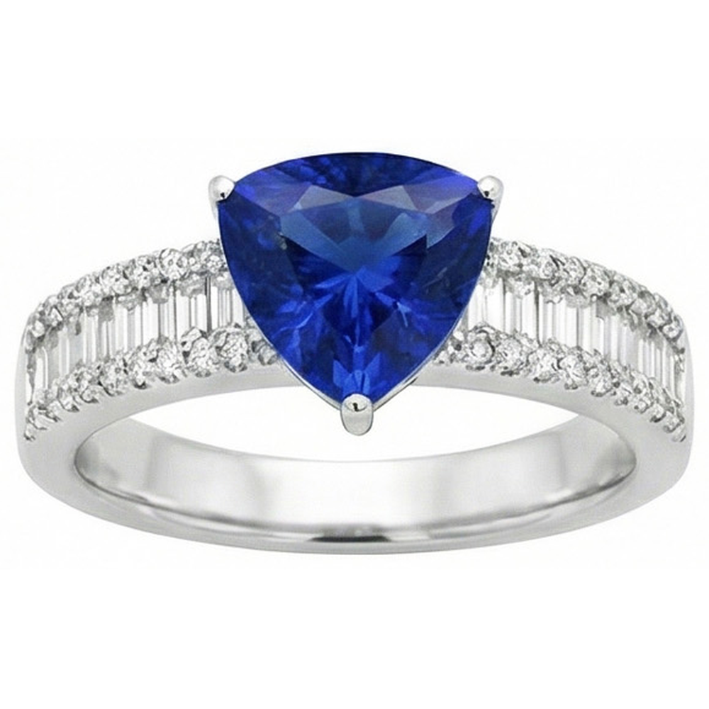 natural round sapphire 4ct ring side angle