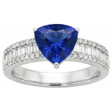 natural round sapphire 4ct ring side angle