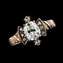 Engagement Ring Old Cut Cushion Natural Diamond Antique Style 4.25 Carats