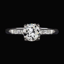 Engagement Ring Old European Real Diamond 2.75 Carats Ladies Jewelry