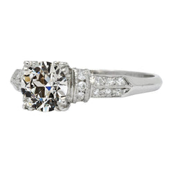 Engagement Ring Round Old Miner Genuine Natural Earth Mined Diamond 14K Gold 4.25 Carats Jewellery