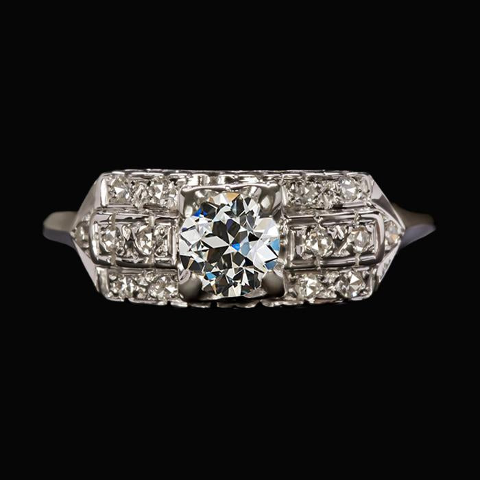 Engagement Ring Round Old Miner Genuine Diamond Prong Set 2.75 Carats