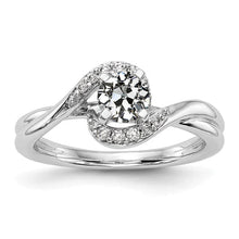 Engagement Ring Round Old Miner Real Diamond Bypass Set 2 Carats