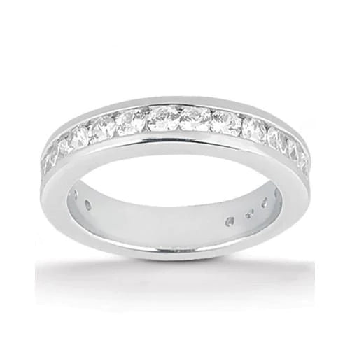 Engagement Ring Set Natural Diamond 4.15 Carats White Gold Ring