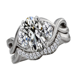 Natural Fine Diamond Proposal Ring – 14K White Gold 8.50 ct