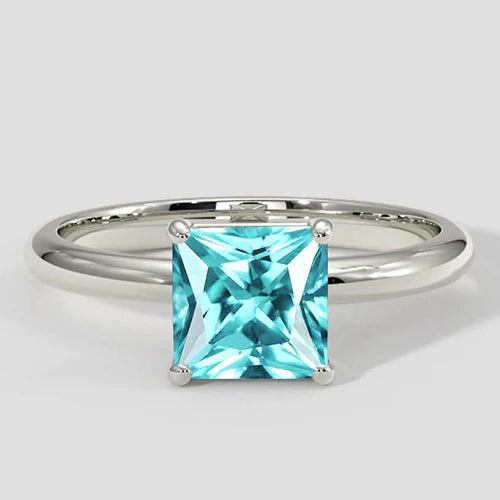 Engagement Solitaire Paraiba Ring