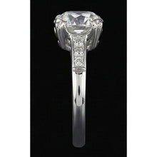 Engagement Ring Old European Real Natural Earth Mined Diamond 2.75 Carats Ladies Jewellery