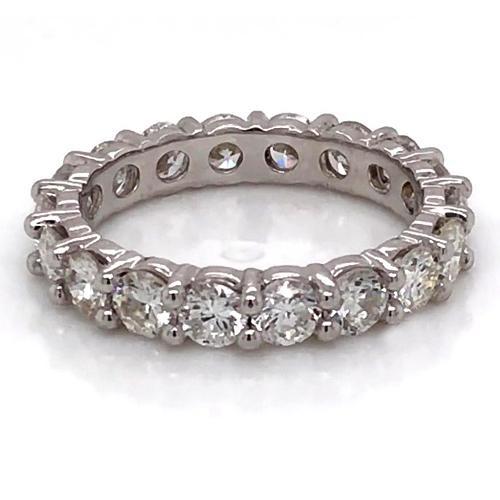 Eternity Band Round Diamond 3.60 Carats White Gold 14K