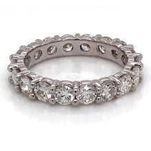 Eternity Band Round Diamond 3.60 Carats White Gold 14K