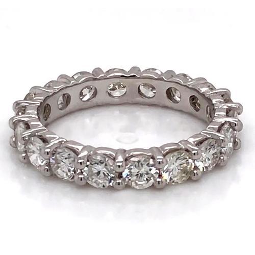 Eternity Band Round Diamond 3.60 Carats White Gold 14K