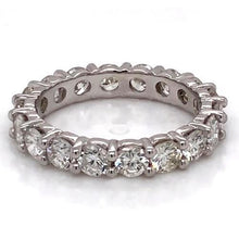 Eternity Band Round Diamond 3.60 Carats White Gold 14K