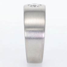 Euro Shank Mens Ring Gypsy Flush Natural Earth Mined Diamond