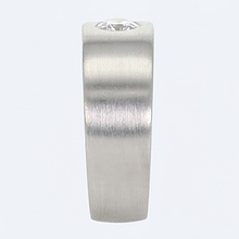 Euro Shank Mens Ring Gypsy Flush Natural Earth Mined Diamond