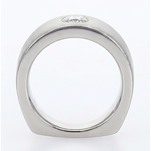 Euro Shank Mens Ring Gypsy Flush Natural Earth Mined Diamond