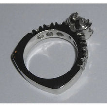 Euro Shank Real Diamond Round Cut Antique Style Engagement Ring Gold3