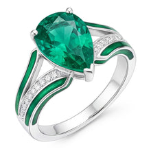 Exquisite Fine Emerald Gemstone Ring 2.50 ct – 14K White Gold by