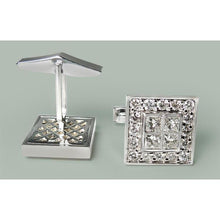 Extra Large Cuff Links 2 Cm X 2 Cm 8 Ct Genuine Diamond Wg Men's