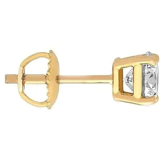 F Vs1 Real Diamond 1.50 Ct. Men's Single Stud Earring2