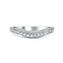 F Vvs1 2.1 Ct Round Cut Real Diamond Wedding Band 14K White Gold