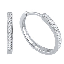 F Vvs1 2.1 Ct Round Real  Cut Diamond Hoop Earrings 14K White Gold