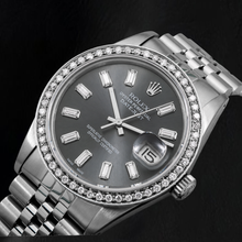 Rolex Datejust 16014 36mm Gray Diamond Dial Stainless Steel Watch