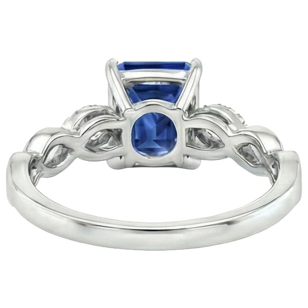 Fancy 7 Carat Sapphire Engagement Ring