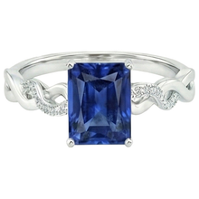 Fancy 7 Carat Sapphire Engagement Ring