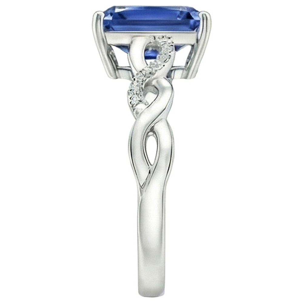 Fancy 7 Carat Sapphire Engagement Ring