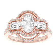 Fancy Ladies 6ct Oval Natural Diamond Ring