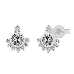 Luxurious Stud Earrings – Diamond 1 ct by HarryChadEnt