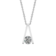 Fashionable 1 Carat Round Real Diamond Pendant