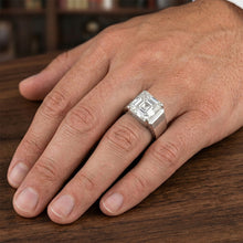 Fine Diamond IGI Certified Men's Ring 5 ct in 14 Karat White Gold